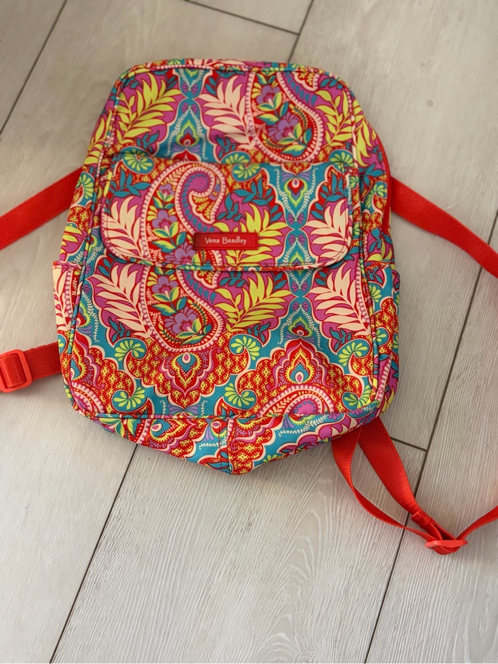 Vera Bradley Kids Paisley Backpack - Pink, Red, Teal, Yellow